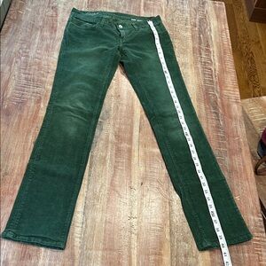 Loomstate Vintage Forest Green Flux Straight Leg Organic Cotton Corduroys